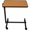 Betttisch ActionMed SP100AM — höhenverstellbarer Betttisch, rechteckige Tischplatte, neigbar, feststellbare Rollen, max. Belastung 20 kg, Holzfarbe