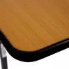 Betttisch ActionMed SP100AM — höhenverstellbarer Betttisch, rechteckige Tischplatte, neigbar, feststellbare Rollen, max. Belastung 20 kg, Holzfarbe
