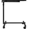 Betttisch ActionMed SP100AM — höhenverstellbarer Betttisch, rechteckige Tischplatte, neigbar, feststellbare Rollen, max. Belastung 20 kg, Holzfarbe