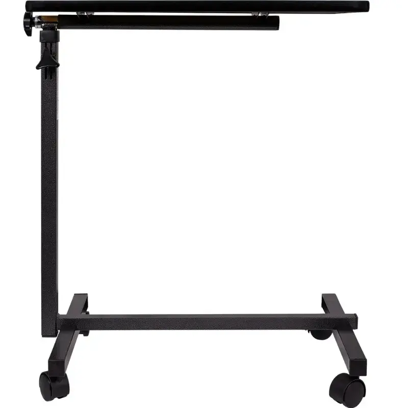 Betttisch ActionMed SP100AM — höhenverstellbarer Betttisch, rechteckige Tischplatte, neigbar, feststellbare Rollen, max. Belastung 20 kg, Holzfarbe