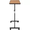 Betttisch ActionMed SP100AM — höhenverstellbarer Betttisch, rechteckige Tischplatte, neigbar, feststellbare Rollen, max. Belastung 20 kg, Holzfarbe