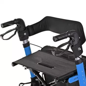 Mobilitäts-Rollator ActionMed CH200AM Alu-Geländerollator, leichter faltbarer Rahmen, Sitz, 4 Räder, höhenverstellbar