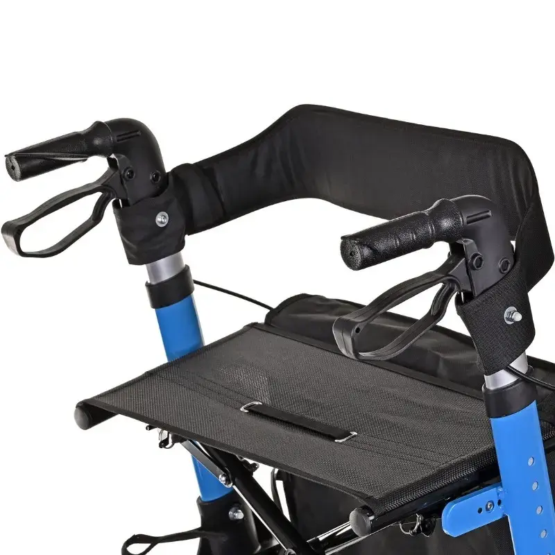 Mobilitäts-Rollator ActionMed CH200AM Alu-Geländerollator, leichter faltbarer Rahmen, Sitz, 4 Räder, höhenverstellbar