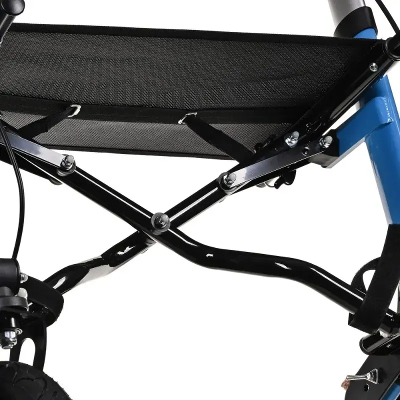 Mobilitäts-Rollator ActionMed CH200AM Alu-Geländerollator, leichter faltbarer Rahmen, Sitz, 4 Räder, höhenverstellbar