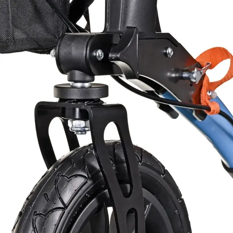 Mobilitäts-Rollator ActionMed CH200AM Alu-Geländerollator, leichter faltbarer Rahmen, Sitz, 4 Räder, höhenverstellbar