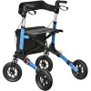 Mobilitäts-Rollator ActionMed CH200AM Alu-Geländerollator, leichter faltbarer Rahmen, Sitz, 4 Räder, höhenverstellbar