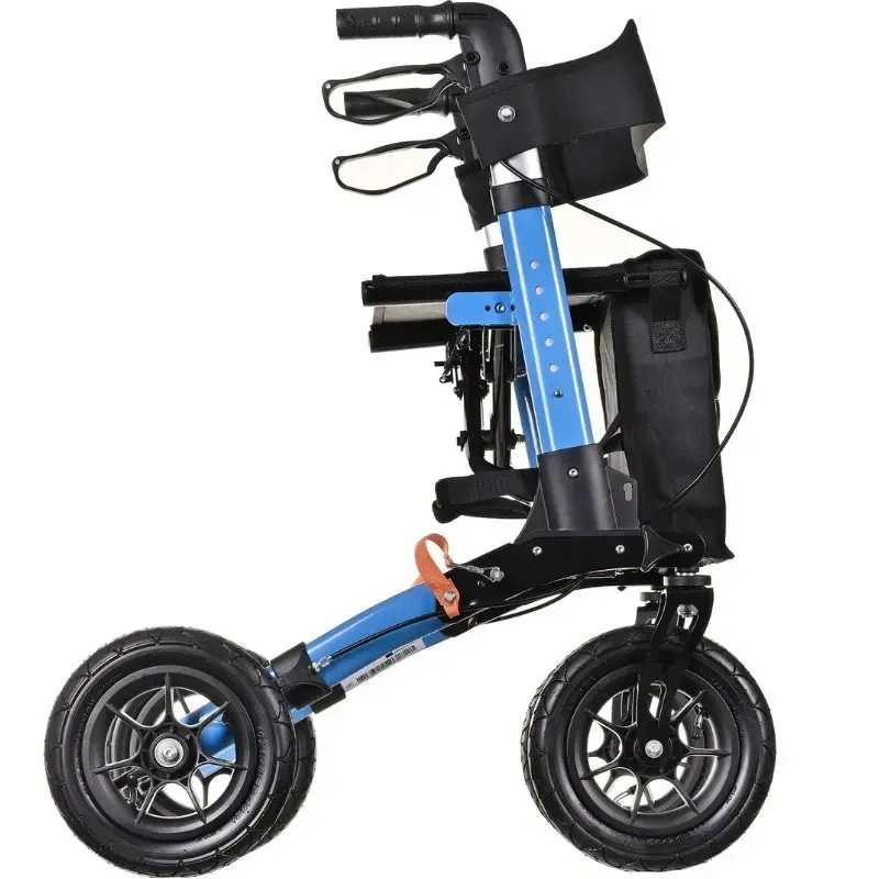 Mobilitäts-Rollator ActionMed CH200AM Alu-Geländerollator, leichter faltbarer Rahmen, Sitz, 4 Räder, höhenverstellbar