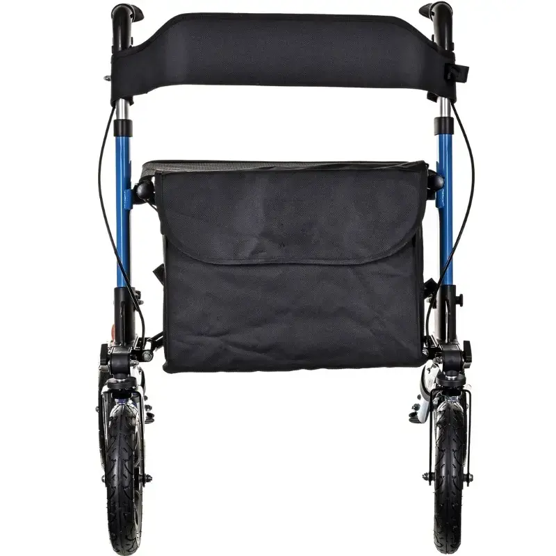 Mobilitäts-Rollator ActionMed CH200AM Alu-Geländerollator, leichter faltbarer Rahmen, Sitz, 4 Räder, höhenverstellbar