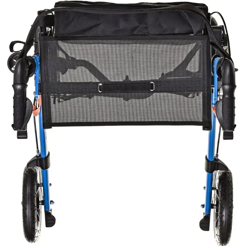 Mobilitäts-Rollator ActionMed CH200AM Alu-Geländerollator, leichter faltbarer Rahmen, Sitz, 4 Räder, höhenverstellbar