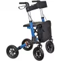 Mobilitäts-Rollator ActionMed CH200AM Alu-Geländerollator, leichter faltbarer Rahmen, Sitz, 4 Räder, höhenverstellbar