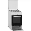 Gas-Elektro-Herd MPM MPM-53-KGE-33, Dual-Fuel-Herd, Energieeffizienzklasse A