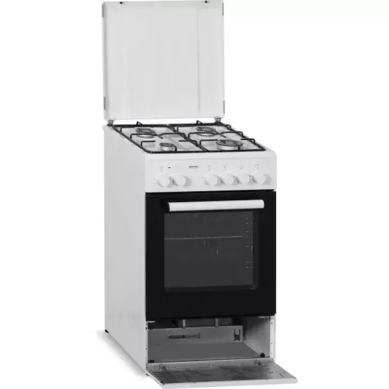Gas-Elektro-Herd MPM MPM-53-KGE-33, Dual-Fuel-Herd, Energieeffizienzklasse A
