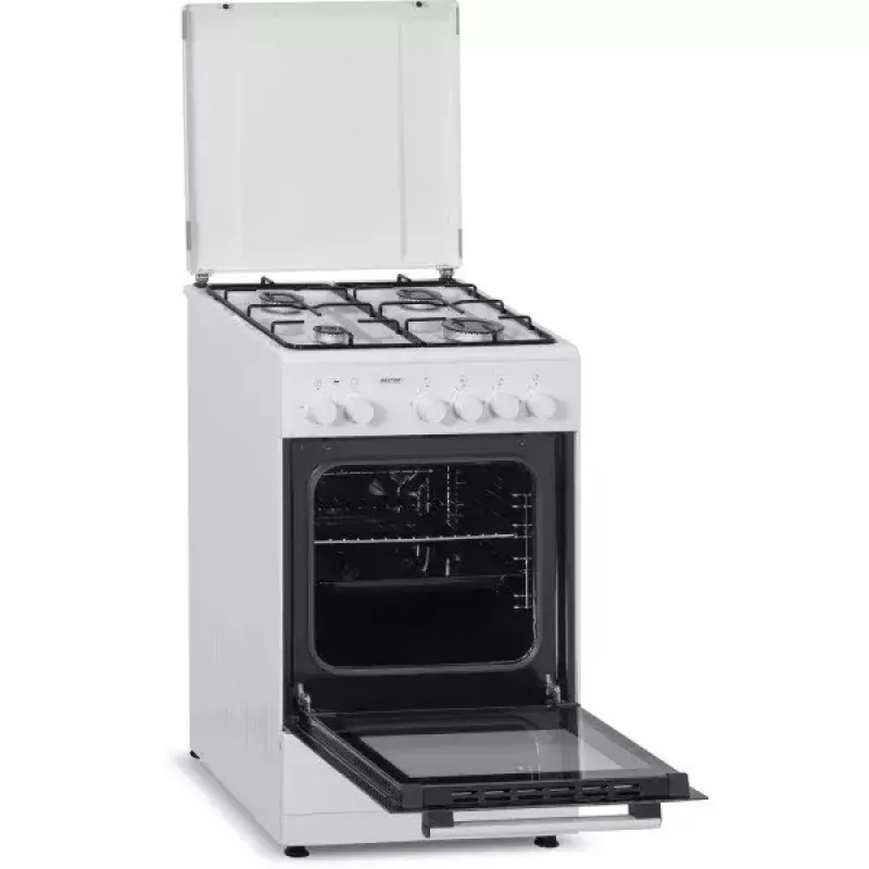 Gas-Elektro-Herd MPM MPM-53-KGE-33, Dual-Fuel-Herd, Energieeffizienzklasse A