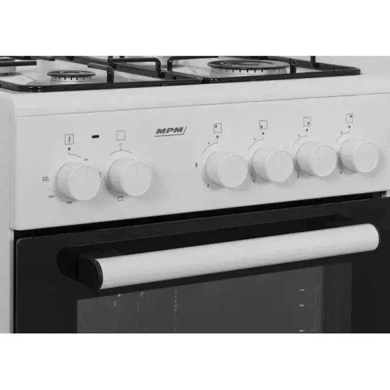 Gas-Elektro-Herd MPM MPM-53-KGE-33, Dual-Fuel-Herd, Energieeffizienzklasse A
