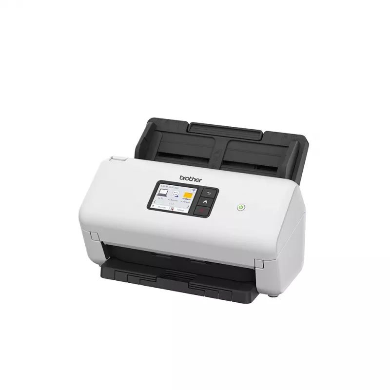 ADF-Scanner Brother ADS-4550W 600 x 600 DPI Dual-CIS 60-Blatt-ADF 7,11 cm Display 48-Bit-Eingabe 24-Bit-Ausgabe 5250 Seiten/Tag Schwarz Weiß