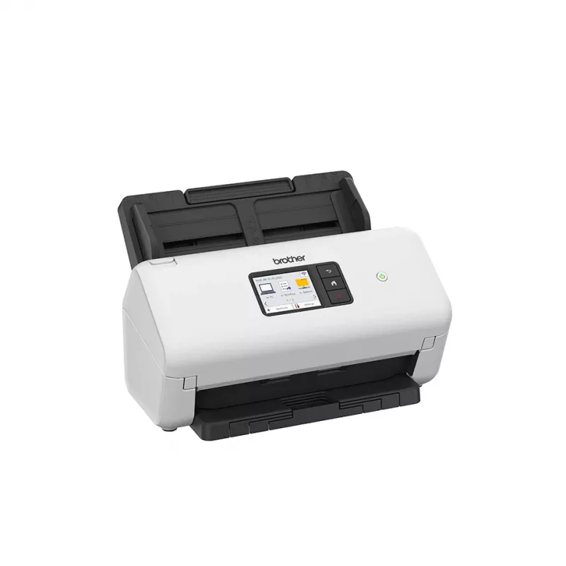 ADF-Scanner Brother ADS-4550W 600 x 600 DPI Dual-CIS 60-Blatt-ADF 7,11 cm Display 48-Bit-Eingabe 24-Bit-Ausgabe 5250 Seiten/Tag Schwarz Weiß