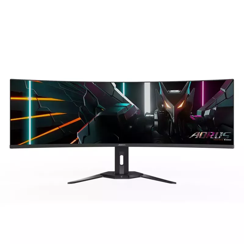 Monitor GIGABYTE 49 Zoll OLED CO49DQ DQHD 5120×1440 144 Hz, HDR, FreeSync, 10-bit, 2×HDMI 2.1, USB-C, VESA 100×100