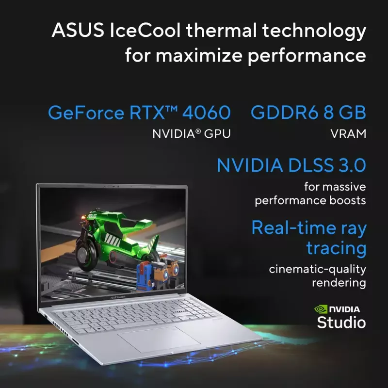 ASUS Vivobook 16X K3605VU-WS96 Intel® Core™ i9 i9-13900H Laptop 40,6 cm (16 Zoll) WUXGA 16 GB DDR4-SDRAM 1 TB SSD NVIDIA GeForce RTX 4050 Wi-Fi 6E (802.11ax) Windows 11 Home Silber