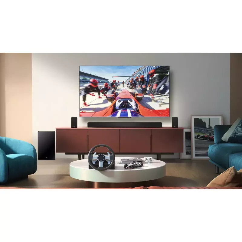 TCL Q Q85H Class 7.1.4 Channel Soundbar mit Dolby Atmos, kabellosem Subwoofer und kabellosen Surround-Lautsprechern