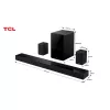 TCL Q Q85H Class 7.1.4 Channel Soundbar mit Dolby Atmos, kabellosem Subwoofer und kabellosen Surround-Lautsprechern
