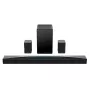 TCL Q Q85H Class 7.1.4 Channel Soundbar mit Dolby Atmos, kabellosem Subwoofer und kabellosen Surround-Lautsprechern