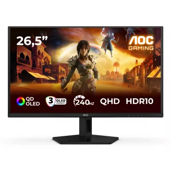 AOC G4 Q27G41ZDF Computermonitor 67,3 cm (26,5 Zoll) 2560 x 1440 Pixel Quad HD QD-OLED Schwarz, Rot