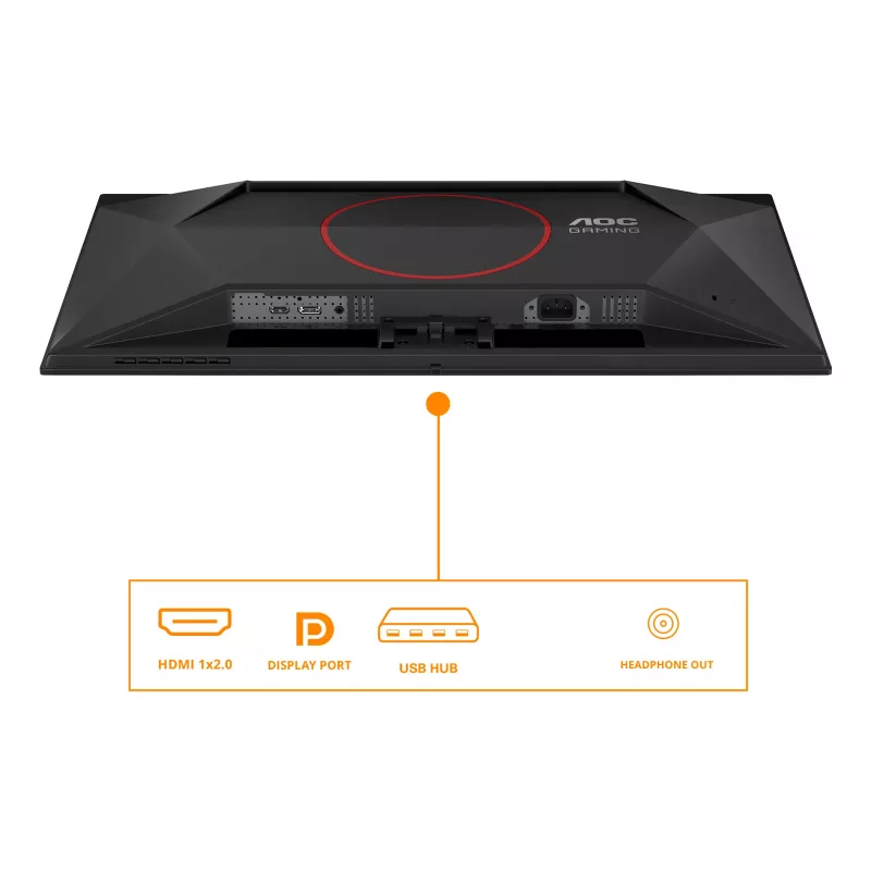 AOC G4 Q27G41ZDF Computermonitor 67,3 cm (26,5 Zoll) 2560 x 1440 Pixel Quad HD QD-OLED Schwarz, Rot