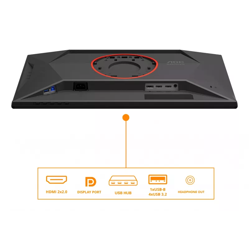 AOC G4 25G4KUR Computer-Monitor 62,2 cm (24,5 Zoll) 1920 x 1080 Pixel Full HD LED Schwarz, Rot
