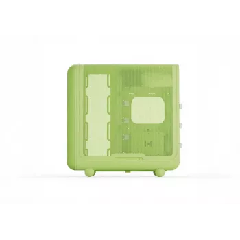 Mid-Tower-Gehäuse HYTE X50 Matcha Milk – ATX/mATX/Mini-ITX Unterstützung, gehärtetes Glas, Front-I/O