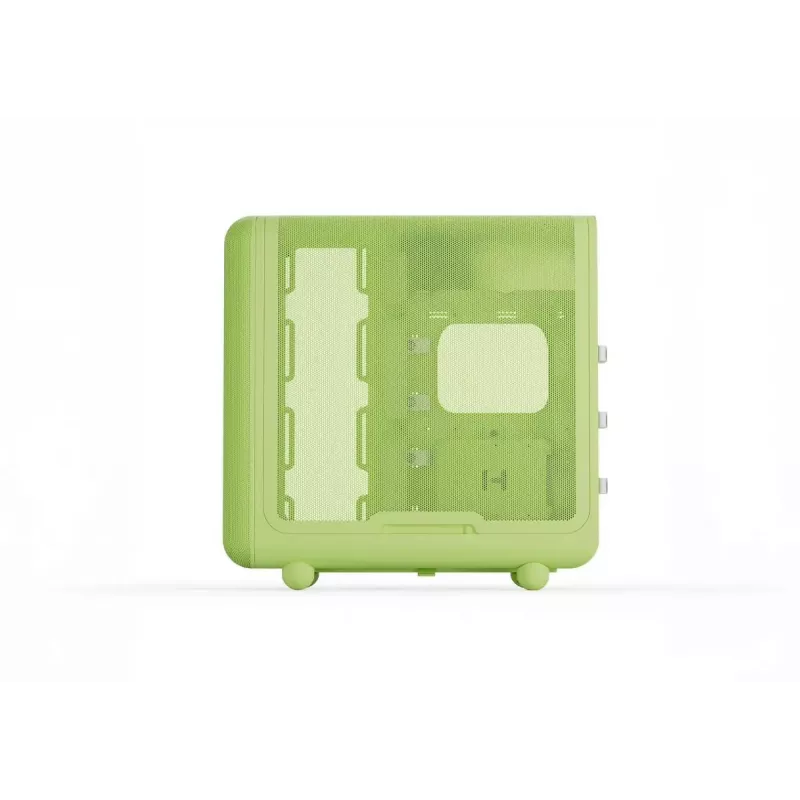 Mid-Tower-Gehäuse HYTE X50 Matcha Milk – ATX/mATX/Mini-ITX Unterstützung, gehärtetes Glas, Front-I/O