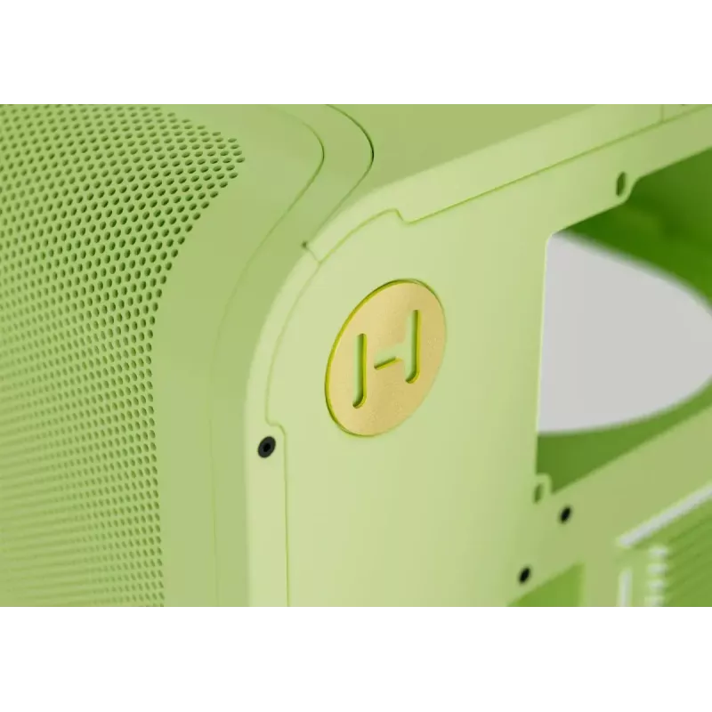 Mid-Tower-Gehäuse HYTE X50 Matcha Milk – ATX/mATX/Mini-ITX Unterstützung, gehärtetes Glas, Front-I/O