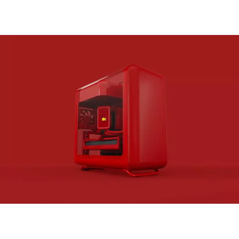 Mid-Tower-PC-Gehäuse HYTE X50 (Cherry) — HYTE X50 MID-TOWER-GEHÄUSE CHERRY