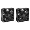 Intellinet 2-Lüfter-Belüftungseinheit für 19-Zoll-Wandgehäuse, Dachmontage, 1,8 m Netzkabel mit EU CEE 7/7-Stecker, Format 120 x 120 mm, Erdungsset enthalten, Schwarz