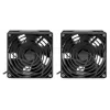 Intellinet 2-Lüfter-Belüftungseinheit für 19-Zoll-Wandgehäuse, Dachmontage, 1,8 m Netzkabel mit EU CEE 7/7-Stecker, Format 120 x 120 mm, Erdungsset enthalten, Schwarz