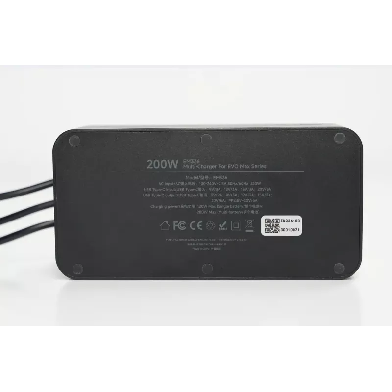 Ladegerät Autel Multi-Ladegerät für EVO Max Serie Modell 102002545 — 3-Akku, USB-C, 120 W Ladeleistung, 100–240 V Eingang