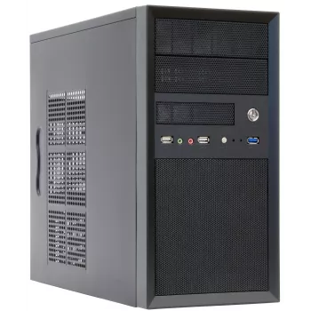 Chieftec CT-01B-OP Computergehäuse Mini Tower Schwarz