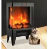 Elektroheizung Carruzzo Q20P Ölradiator, 1800 W, 15–45 °C, Glasgehäuse, Fernbedienung/App/Touch-Steuerung, Timer 1–12 h, Wand- oder Bodenmontage, schwarz