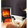 Elektroheizung Carruzzo Q20P Ölradiator, 1800 W, 15–45 °C, Glasgehäuse, Fernbedienung/App/Touch-Steuerung, Timer 1–12 h, Wand- oder Bodenmontage, schwarz