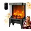 Elektroheizung Carruzzo Q20P Ölradiator, 1800 W, 15–45 °C, Glasgehäuse, Fernbedienung/App/Touch-Steuerung, Timer 1–12 h, Wand- oder Bodenmontage, schwarz