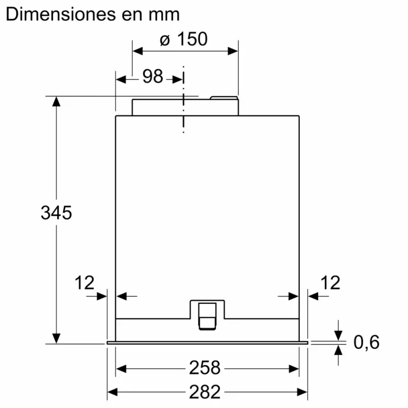 Bosch Serie 8 DLN78PC60 Dunstabzugshaube Einbau Schwarz 590 m³/h