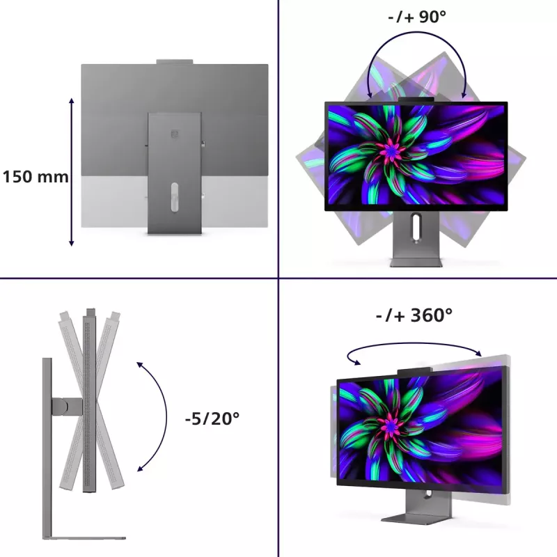 Philips Brilliance 27E3U7903/00 Computer Monitor 68,6 cm (27 Zoll) 5120 x 2880 Pixel 5K Ultra HD LCD Grau