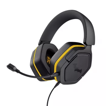 Kabelgebundenes Gaming-Headset TRUST 25784 mit Kopfbügel, 20–20.000 Hz, 1,2 m Kabel, Schwarz/Gelb