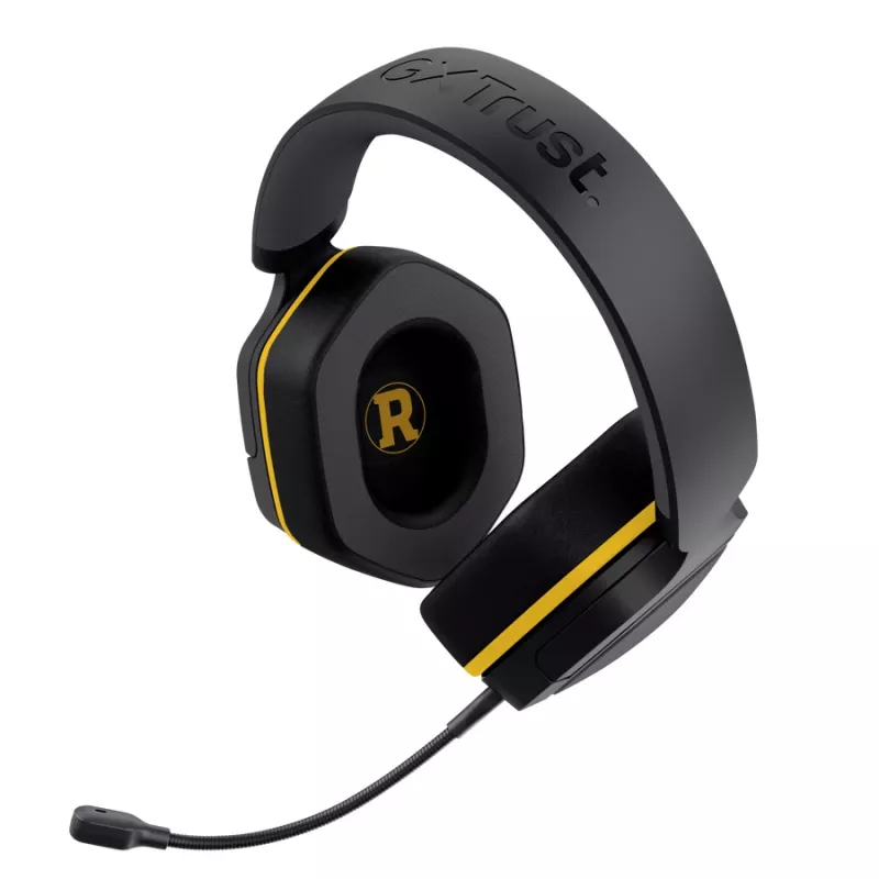 Kabelgebundenes Gaming-Headset TRUST 25784 mit Kopfbügel, 20–20.000 Hz, 1,2 m Kabel, Schwarz/Gelb
