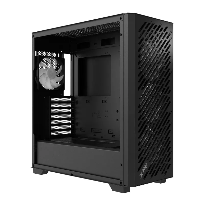 XPG VALOR AIR PRO Mid-Tower Gehäuse, Midi Tower, PC, Schwarz, ATX, EATX, micro ATX, Mini-ATX, SPCC, Gehärtetes Glas, Multi