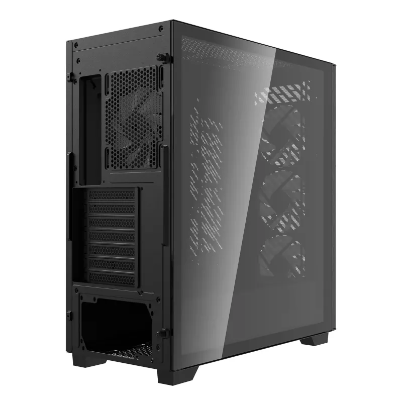 XPG VALOR AIR PRO Mid-Tower Gehäuse, Midi Tower, PC, Schwarz, ATX, EATX, micro ATX, Mini-ATX, SPCC, Gehärtetes Glas, Multi