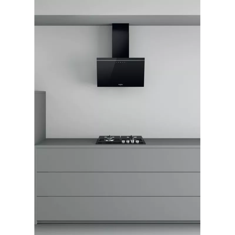 Whirlpool AKR 62F LT K Wandmontage Schwarz 650 m³/h