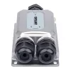 Intellinet 2-Port Outdoor-Vandalensicherer Gigabit PoE++ Extender, zwei 30-W-Ports, verlängert PoE bis zu 100 m, 60 W Leistungsbudget, IEEE 802.3bt (4PPoE) konform, IP67 wasserdicht, IK10-zertifiziert, Metallgehäuse