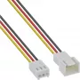 InLine Lüfterkabelverlängerung 3-polig Molex Stecker/Buchse Länge 1m