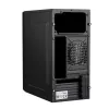 PC-Gehäuse Akyga AK35BK Micro Tower, Micro-ATX/Flex-ATX/Mini-ITX, max. GPU 25 cm, max. CPU-Kühler 14 cm, 2×3,5-Zoll + 2×2,5-Zoll Schächte, USB 2.0×2, schwarz