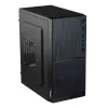 PC-Gehäuse Akyga AK35BK Micro Tower, Micro-ATX/Flex-ATX/Mini-ITX, max. GPU 25 cm, max. CPU-Kühler 14 cm, 2×3,5-Zoll + 2×2,5-Zoll Schächte, USB 2.0×2, schwarz